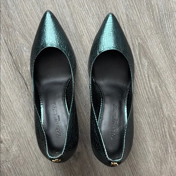 Karl Lagerfeld Paris Royale Pointed Toe pumps Sz 8.5 - Picture 3 of 11